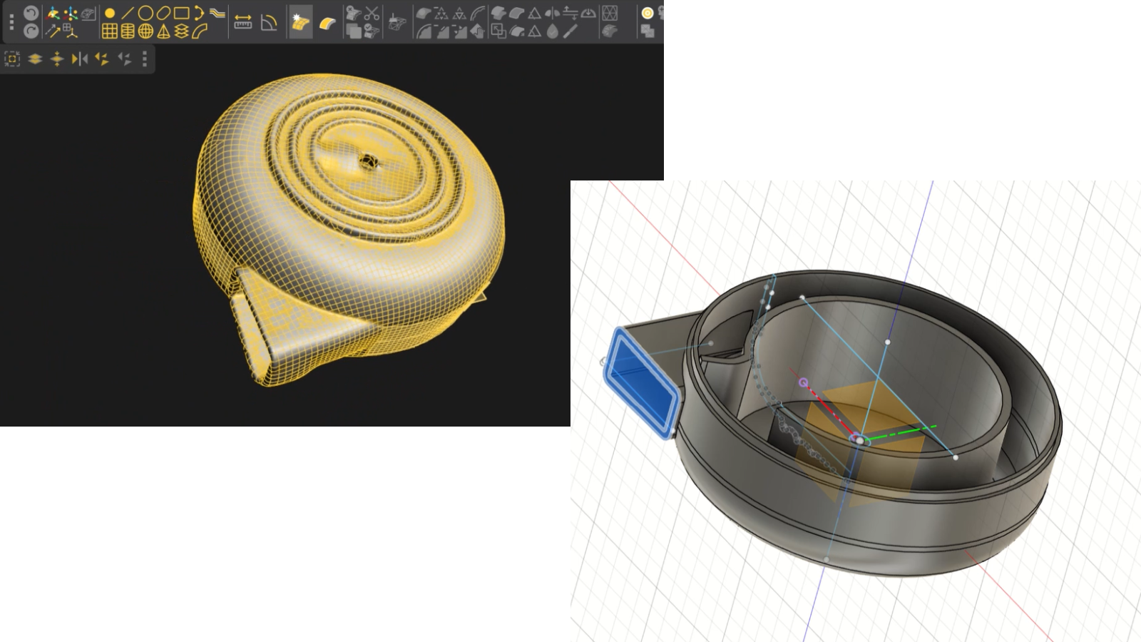 Scan and CAD data of air intake cover
